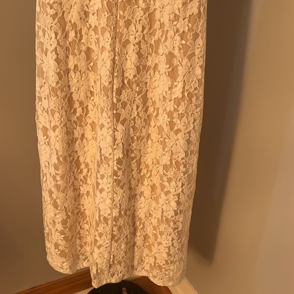 NWT NSR lace white and nude dress size: M - Picture 9 of 9